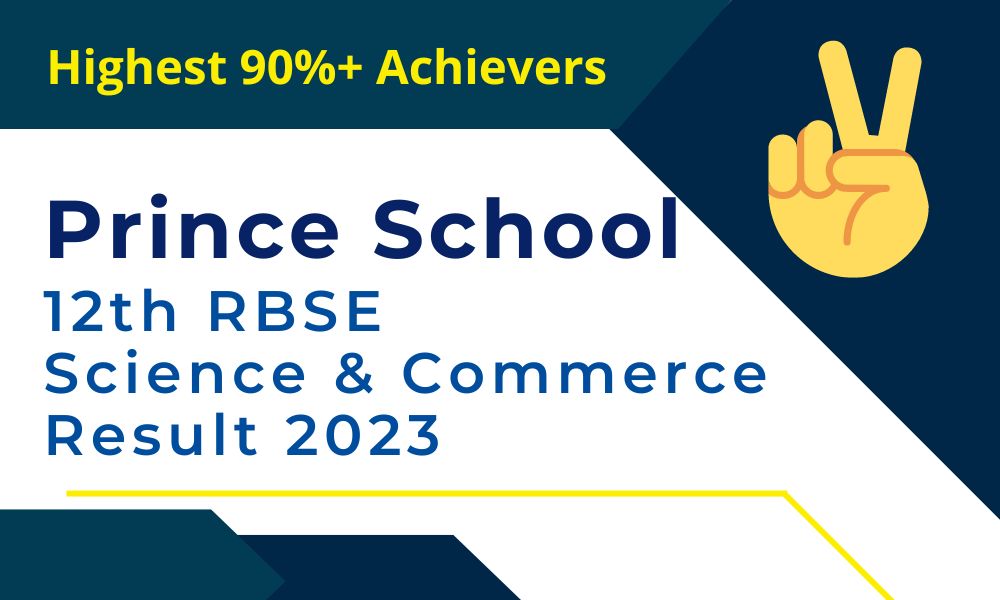 12th RBSE Science and Commerce result 2023 of Prince School Sikar