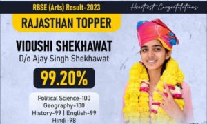 Rajasthan Topper 12th Arts 2023: Vidushi Shekhawat 