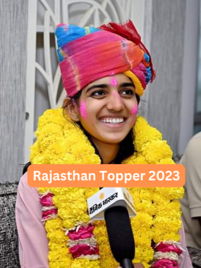 Rajasthan topper 12th Arts 2023
