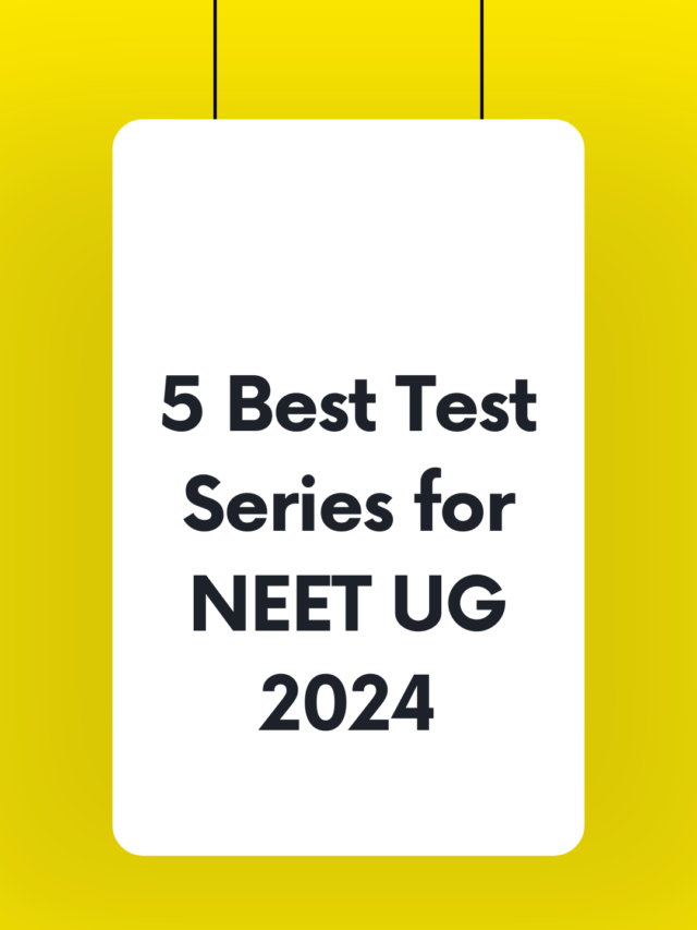5 best test series for NEET UG 2024