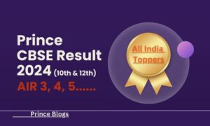 Prince Academy CBSE Results 2024